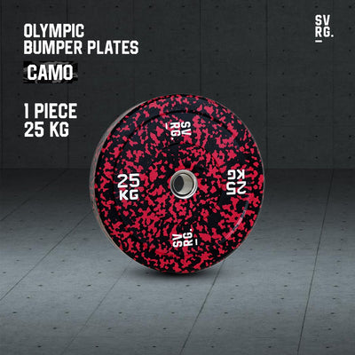 SVRG Olympic Bumper Plates – CAMO Series (5/10/15/20/25 kg) - 2