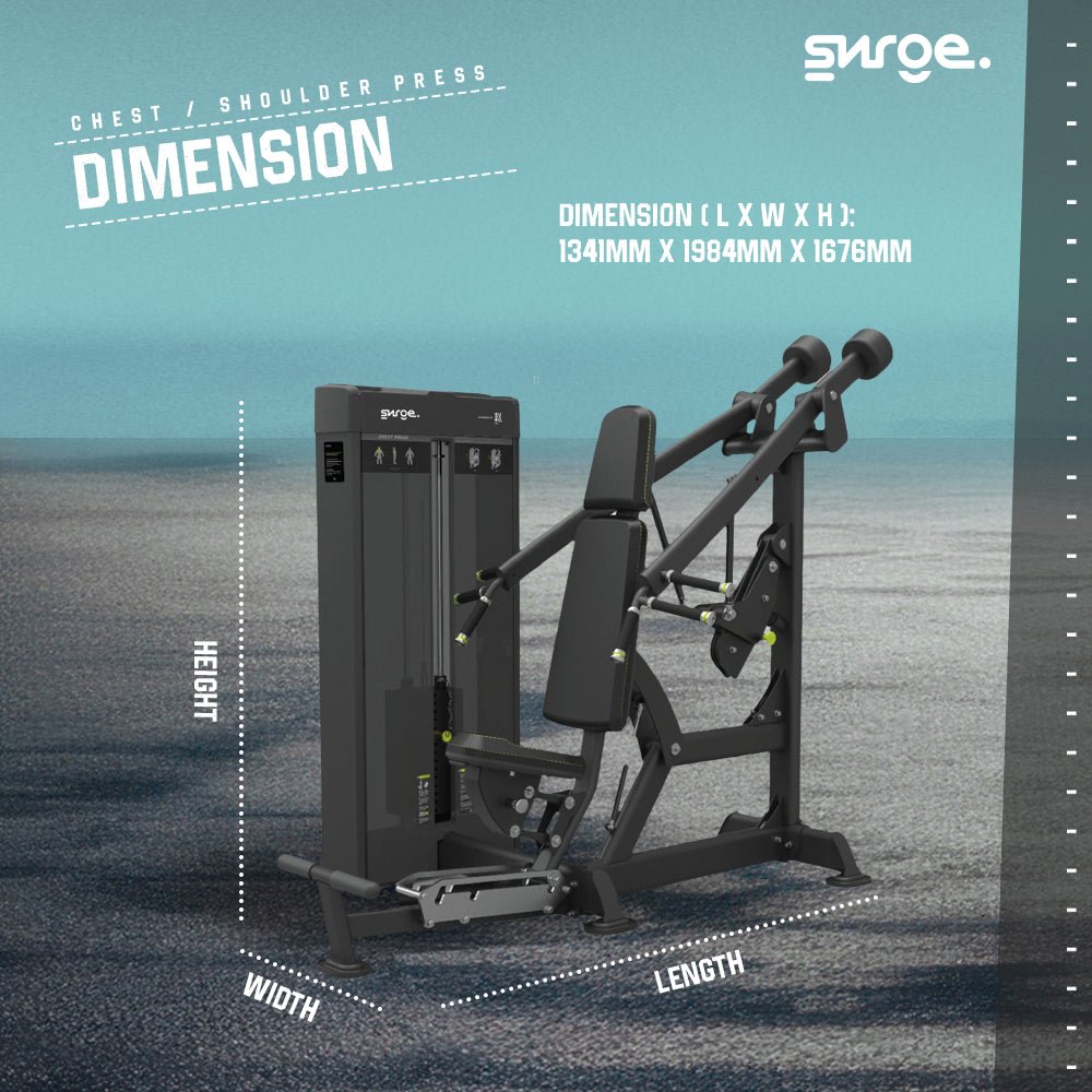 SURGE Commercial Chest Press / Shoulder Press – Strength Machine – SVRG
