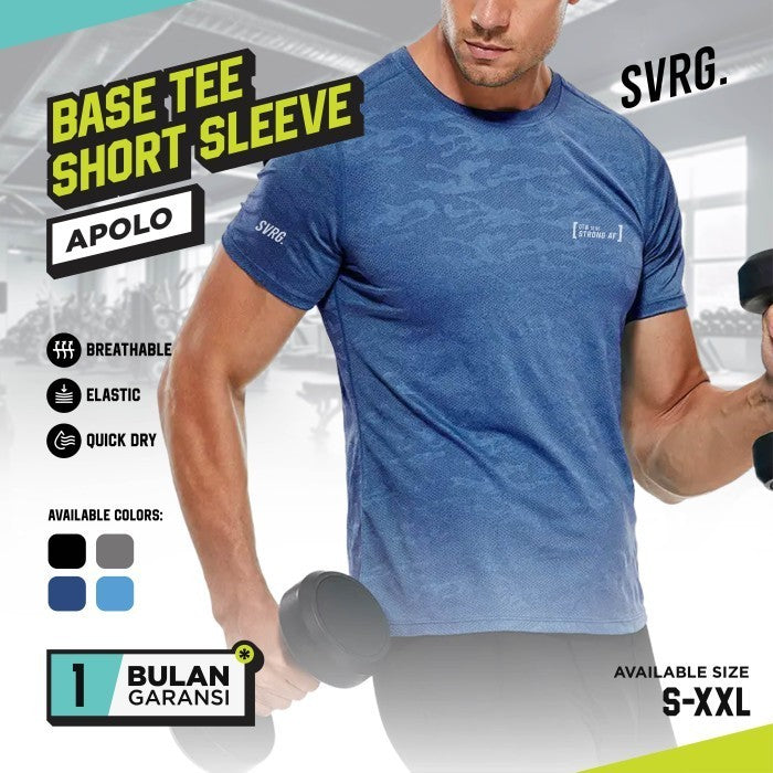 Apolo Base Tee for Men - Kaos Lengan Pendek Olahraga Pria