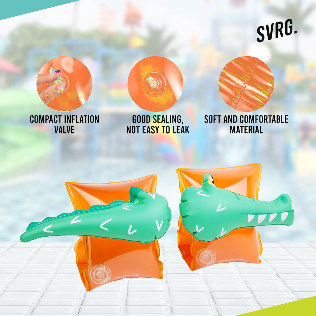 SVRG. Arm Floaties Croco - Kids Arm Floats