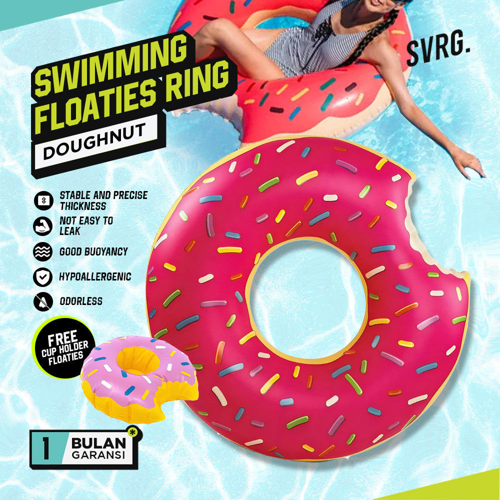 Swimming Floaties Doughnut (FREE CUP HOLDER DOUGHNUT)