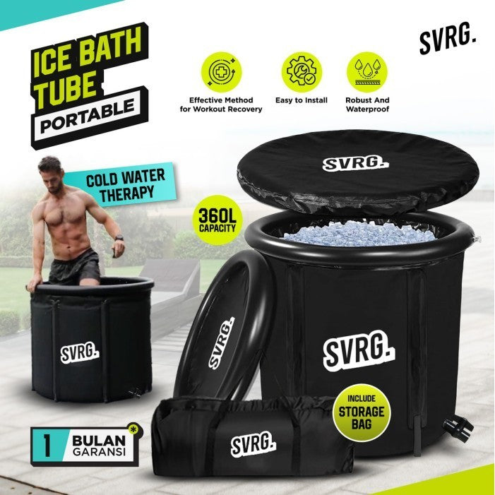 Ice Bath Tub Portable Bak Es Batu Penyembuhan Recovery Otot