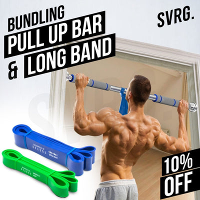 Value Pack Pull Up Bar & Long Resistance Band