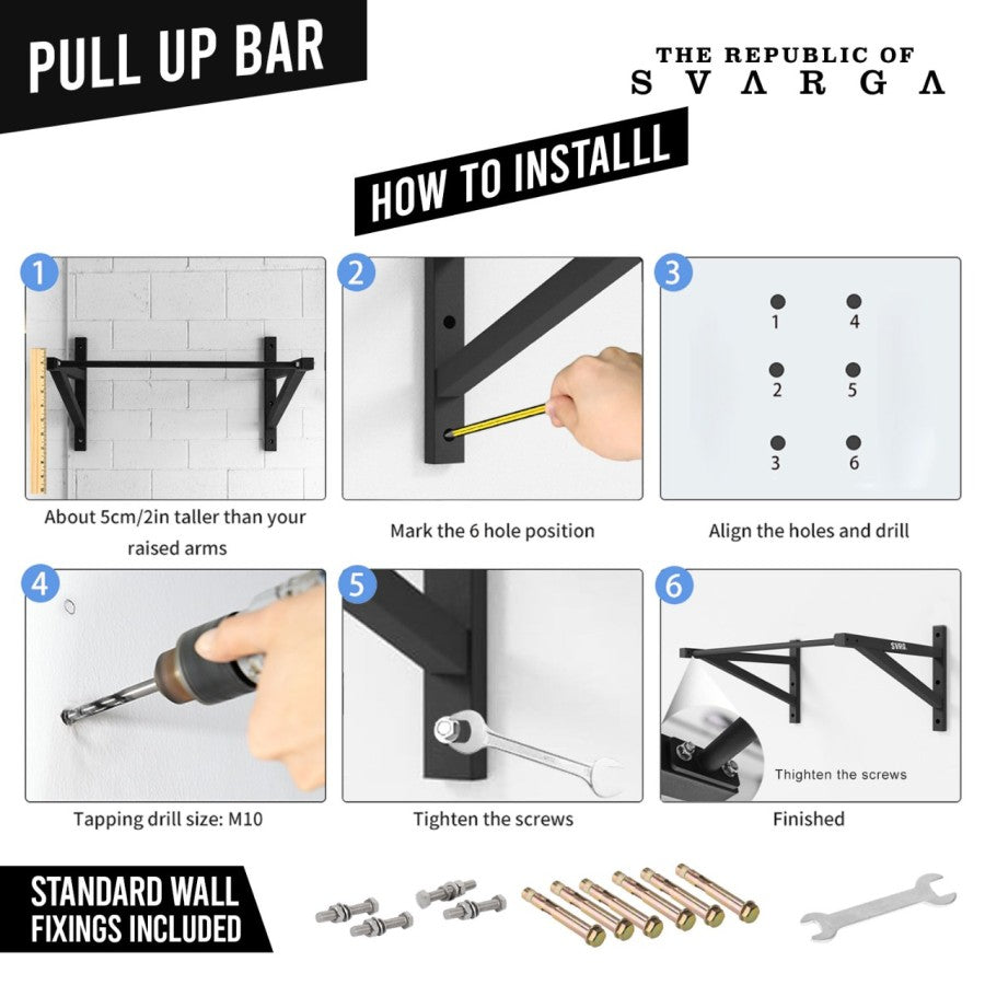 Value Pack Wall Mounted Pull Up Bar & Liquid Chalk