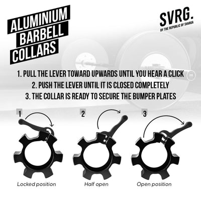 Aluminium Barbell Collars - Pengunci Barbel - Dumbbell Lock - Gym & Fitness