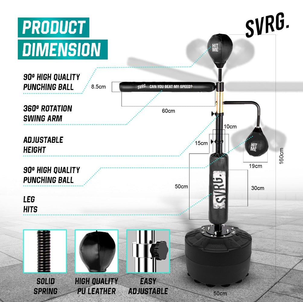 Boxing Speed Trainwe Boxing Speed Trainer - Punching Bag - MMA Training Set – SVRG.